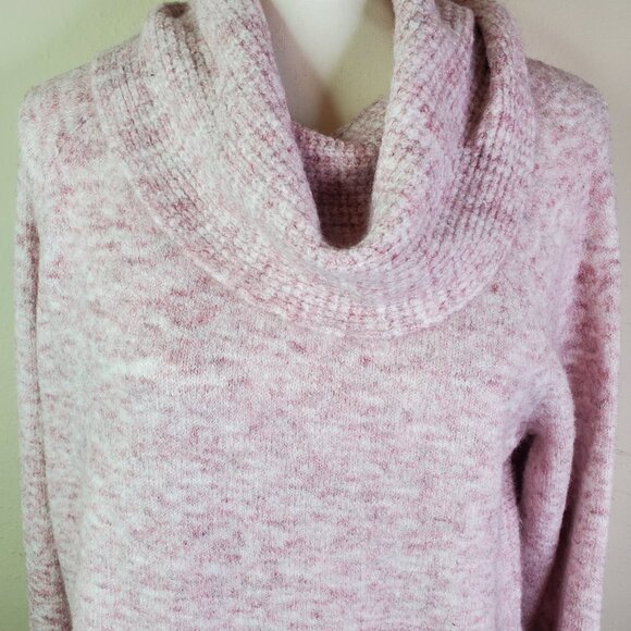 Style & Co. Womens Pink Blush Cowlneck Sweater PL - Picture 5 of 10